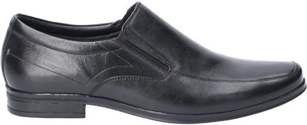 Hush Puppies Billy Leren Zwarte Instappers Voor Heren - EU 44.5 / UK 10