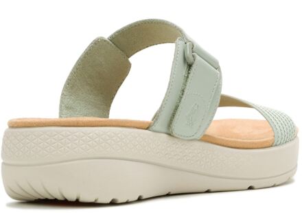 Hush Puppies Breathe Gore Leer Dames Sage Standaard Sandalen Groen - EU 39/ UK 6