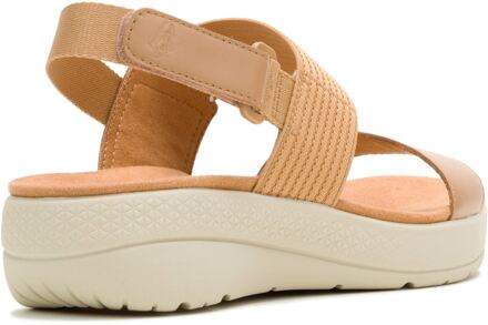 Hush Puppies Breathe Slingback Leren Dames Sandalen in Tan Standaard Bruin - EU 42 / UK 8