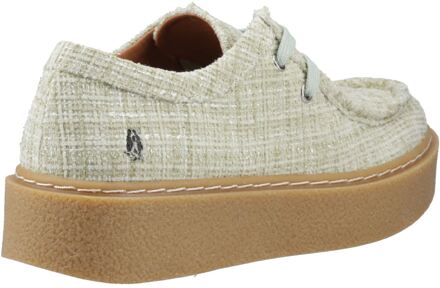 Hush Puppies Bridie Textiel Dames Munt Mocassins Schoenen Groen