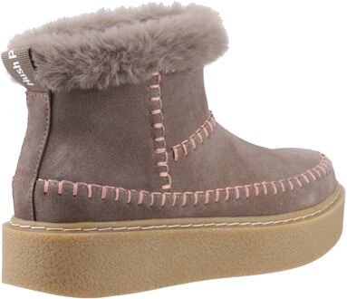 Hush Puppies Brielle Suède Dames Taupe Winter Enkellaarzen - EU 40.5 / UK 7