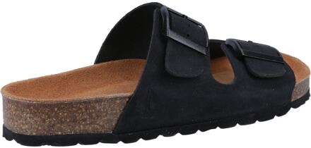 Hush Puppies Brixley Mule Suède Dames Zwarte Standaard Sandalen - EU 36 / UK 3