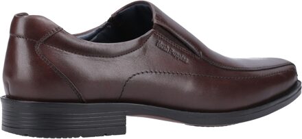 Hush Puppies Brody Leren Heren Chocoladebruine Instapschoenen
