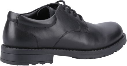 Hush Puppies Bruno Junior Leren Zwarte Derby Schoenen Voor Heren - EU 33 / UK 1
