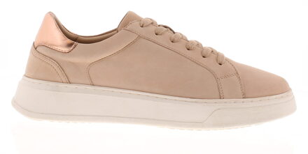 Hush Puppies Camille Leren Damessneakers In Blozen - maat EU 38 / UK 5 Lichtroze