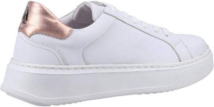 Hush Puppies Camille Leren Damestrainers Wit - maat EU 36 / UK 3