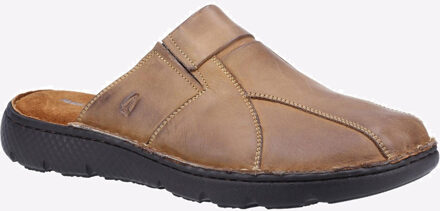 Hush Puppies Carson Muiltje Leer Sandalen Heren Groen