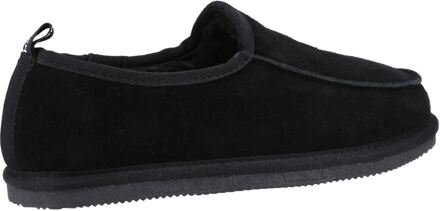 Hush Puppies Charles Suède Herenpantoffels Zwart