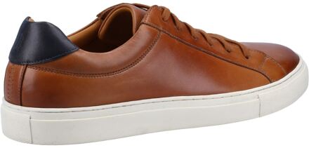 Hush Puppies Colton Leren Trein Heren Bruin