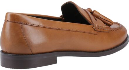 Hush Puppies Connie Leren Dames Tan Mocassins - maat Bruin