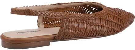 Hush Puppies Dalia Woven Leren Dames Tan Platte Schoenen Bruin - EU 36 / UK 3