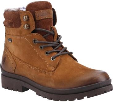 Hush Puppies Dames/dames Annay Leren Combat Boots (Kameel) - maat Camel