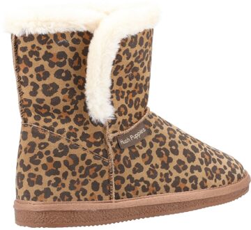 Hush Puppies Dames/dames Ashleigh luipaardprint suède pantoffellaarsjes (Bruin) - EU 38 / UK 5