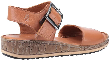 Hush Puppies dames/dames Ellie lederen brede sandalen (Tan) Bruin - EU 38 / UK 5