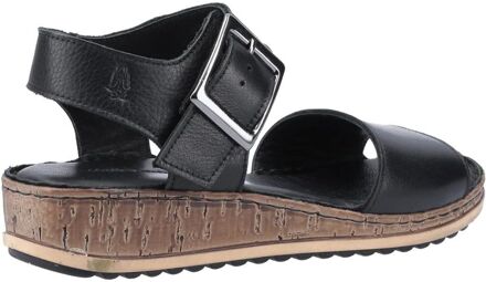 Hush Puppies Dames/dames Ellie leren sandalen (Zwart)