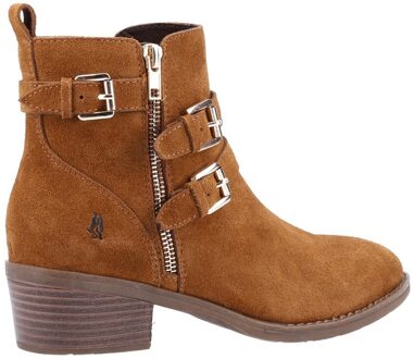 Hush Puppies Dames/dames Jenna Leren Enkellaarsjes (Tan) Bruin - EU 36 / UK 3