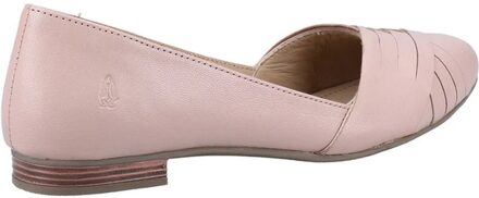 Hush Puppies Dames/Dames MARLEY Leren Balletschoenen (Blush)