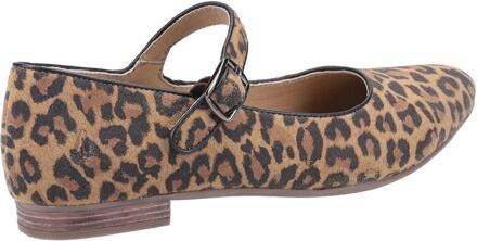 Hush Puppies Dames/dames Melissa Leopard Suede Mary Janes (Bruin/zwart) - EU 40.5 / UK 7