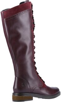 Hush Puppies Dames/dames Rudy Lace Up Long Leather Boot (Bourgondië) Bourgogne
