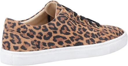 Hush Puppies Dames/dames Tessa Luipaardprint Leren Trainers (Bruin/zwart) - maat EU 38 / UK 5