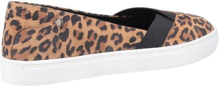 Hush Puppies Dames/dames Tiffany Luipaardprint Suède Schoenen (Bruin)