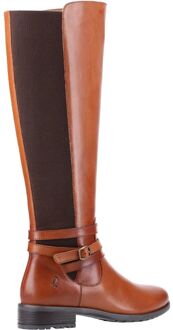 Hush Puppies Dames/dames Vanessa lederen kuitlaarzen (Tan) Bruin - EU 38 / UK 5