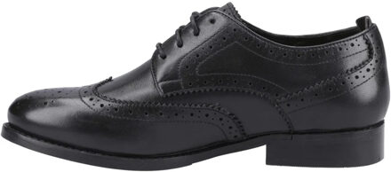 Hush Puppies Dames Natalia Leren Brogues (Zwart/Zwart)