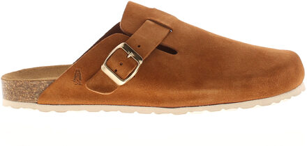 Hush Puppies Dames Sandalen Bailey Gesloten Neus Muiltje Leer Plat Instapbruin - EU 39/ UK 6