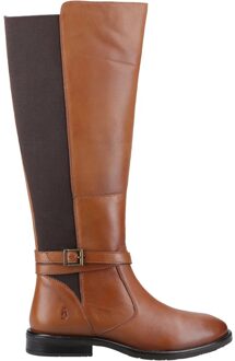 Hush Puppies Dames Victoria Leren Lange Laarzen (Tan) Bruin - EU 38 / UK 5