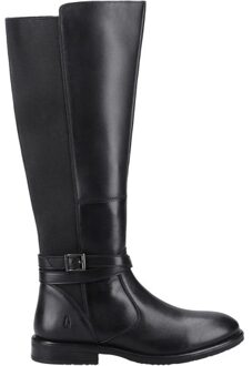 Hush Puppies Dames Victoria Leren Lange Laarzen (Zwart)