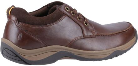 Hush Puppies Derek Leren Herenschoenen met Veters in Koffiekleur Bruin