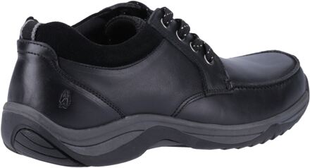 Hush Puppies Derek Leren Mannen Zwarte Veterschoenen - EU 43 / UK 9