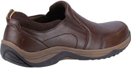 Hush Puppies Donald Leren Mannen Koffie Moccasins Schoenen Bruin
