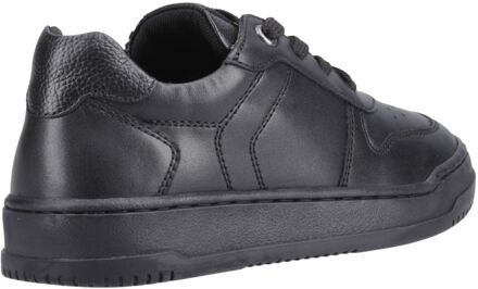 Hush Puppies Dougie Leer Jongens Zwarte Sneakers - maat EU 40.5 / UK 7