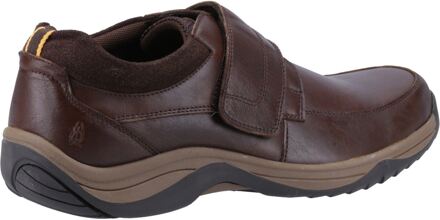 Hush Puppies Douglas Leren Heren Koffie Mocassins Schoenen Bruin - EU 44.5 / UK 10