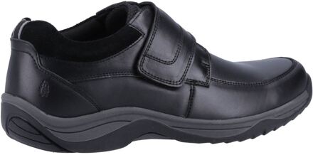 Hush Puppies Douglas Leren Heren Zwarte Moccasins Schoenen - EU 43 / UK 9