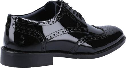 Hush Puppies Dustin Brogue Leren Mannen Zwarte Gepatineerde Brogues Schoenen - EU 43 / UK 9