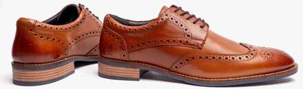 Hush Puppies Dustin Heren Brogue Schoenen Tan Bruin - EU 47.5 / UK 12