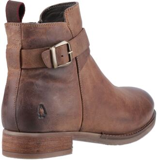Hush Puppies Elise Leren Dames Bruine Laarzen