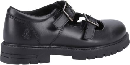 Hush Puppies Ella Junior Meisjes Zwart Leren Schoenen - EU 34 / UK 2