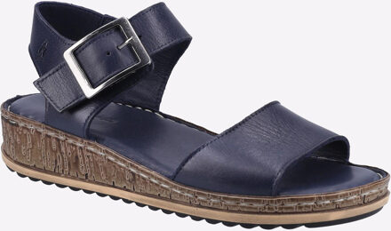 Hush Puppies Ellie LEER Dames Navy - EU 37 / UK 4
