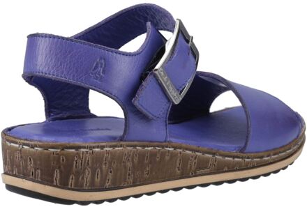 Hush Puppies Ellie Leren Dames Indigo Sandalen Paars