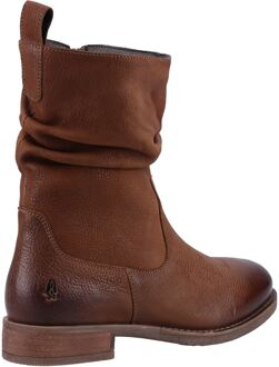 Hush Puppies Emilia Leren Vrouwen Laarzen Tan Bruin - EU 40.5 / UK 7