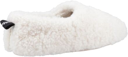 Hush Puppies Emily pantoffels in imitatiebont voor dames Crème