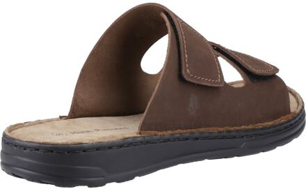 Hush Puppies Eugene Leren Heren Bruine Sandalen
