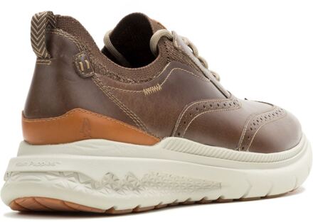 Hush Puppies Excel Leren Heren Fossil Veterschoenen Bruin - EU 47.5 / UK 12
