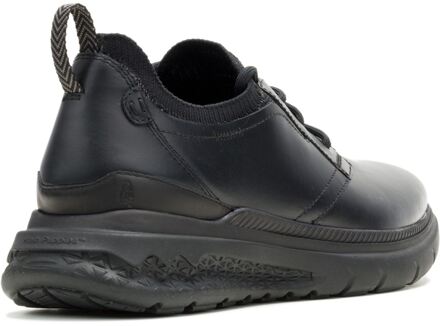 Hush Puppies Excel Leren Heren Zwarte/Zwarte Veterschoenen