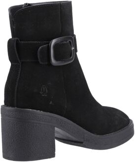 Hush Puppies Fearne Dames Zwarte Suède Enkellaarzen Met Hak - EU 38 / UK 5