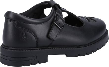 Hush Puppies Fiona SNR Meisjes Zwart Leren Schoenen