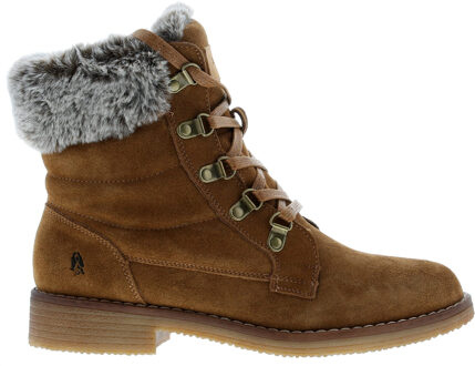 Hush Puppies Florence Leren Dames Laarzen In Tan Bruin - EU 37 / UK 4